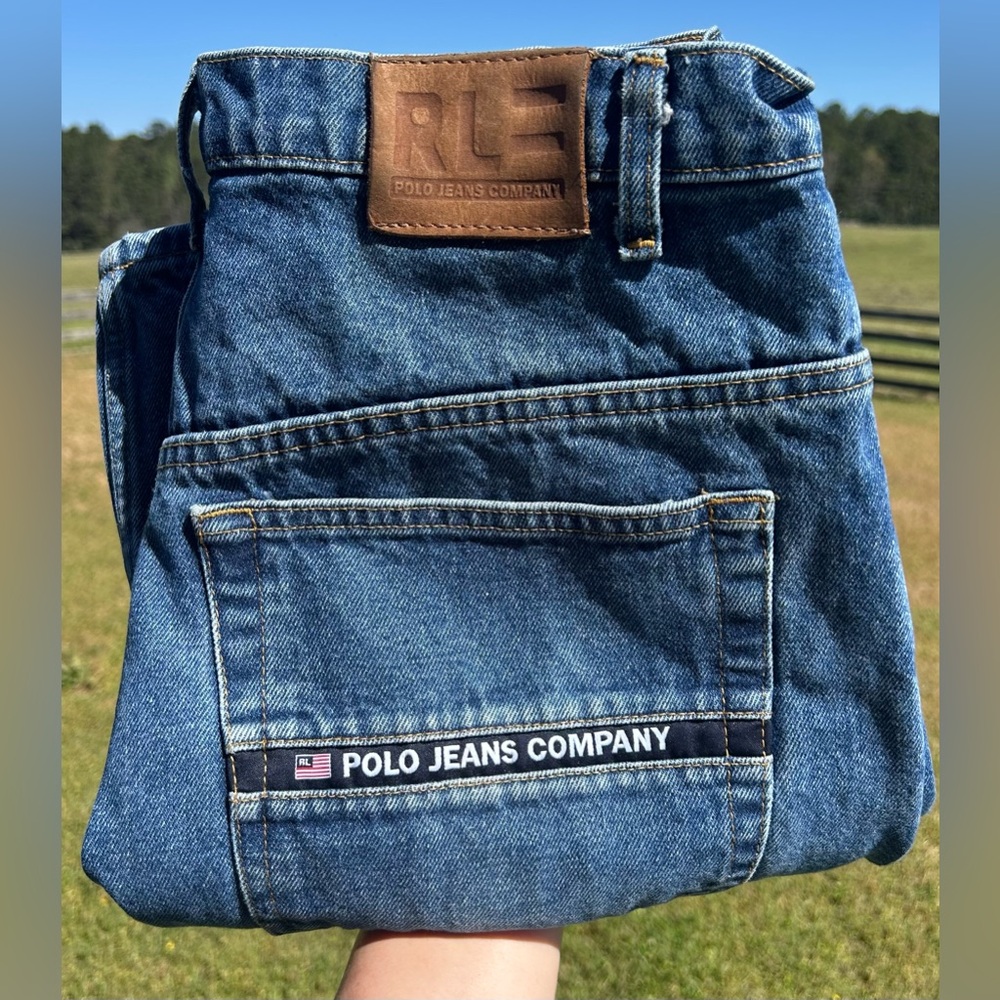 Ralph Lauren Polo Jeans Co. Jeans Mens 34x34 Pocket Hit Y2K Trendy Streetwear